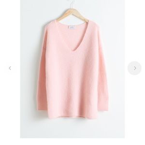 oversized wool blend sweater